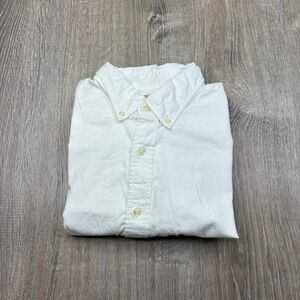 J.Press Oxford Cotton Button Down Shirt Long Sleeve White Mens Size M Medium